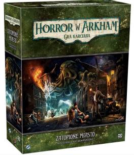 Horror w Arkham LCG: Zatopione miasto Rozszerzenie. Wydawca: GALAKTA. Multiszop.pl Opakowanie Horror w Arkham LCG: Zatopione miasto Rozszerzenie