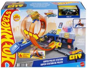 Opakowanie Hot Wheels City Posterunek policji Super Pętla