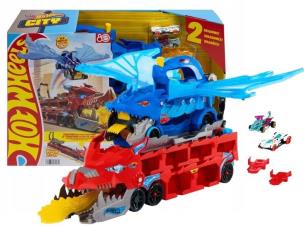 Opakowanie Hot Wheels City Transporter Podwójny smok 2w1