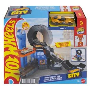Opakowanie Hot Wheels City Warsztat Rozkładana opona