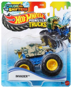 Hot Wheels Monster Trucks Color Shifters JDV95. Wydawca: Mattel. Multiszop.pl Opakowanie Hot Wheels Monster Trucks Color Shifters JDV95