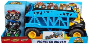 Opakowanie Hot Wheels Transporter Monster Mover + 3 auta