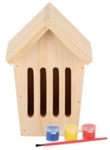 Opakowanie Hotel dla motyli drewniany DIY z farbami