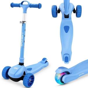 Hulajnoga 3-kołowa Hopi niebieska. Wydawca: Spokey. Multiszop.pl Opakowanie Hulajnoga 3-kołowa Hopi niebieska