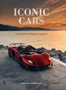 Iconic Cars wer. angielska. Autor: Kevin Van Campenhout. Multiszop.pl Okładka książki Iconic Cars wer. angielska