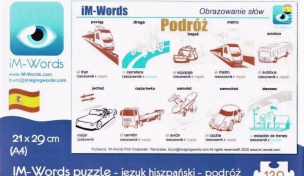 Opakowanie iM-Words Puzzle 96 Hiszpański - Podróż
