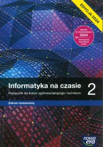 Okładka książki Informatyka na czasie 2 LO/Tech Podr ZR 2024