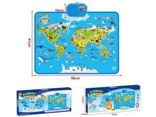 Opakowanie Interaktywna mapa zwierząt świata 56x41cm