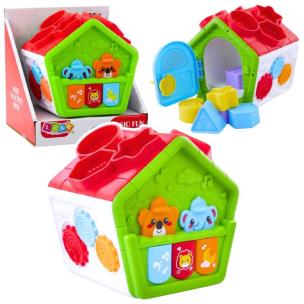 Interaktywny domek edukacyjny sorter. Wydawca: Leantoys. Multiszop.pl Opakowanie Interaktywny domek edukacyjny sorter