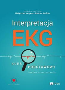 Interpretacja EKG. Autor: Małgorzata Kurpesa, Szafran Bartosz. Multiszop.pl Okładka książki Interpretacja EKG