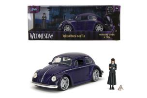 Opakowanie Jada Wednesday Volkswagen Beetle 1:24 z figurką