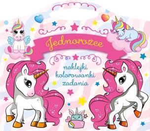 Okładka książki Jednorożce. Naklejki, kolorowanki, zadania