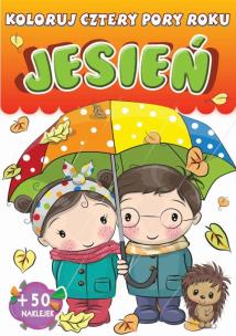 Okładka książki Jesień. Koloruj. Cztery pory roku