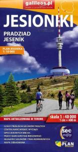 Okładka książki Jesioniki - Pradziad - mapa 2025