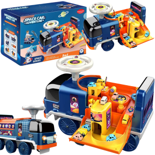 Jeździk 2w1 Pojazd kosmiczny. Wydawca: Maksik. Multiszop.pl Opakowanie Jeździk 2w1 Pojazd kosmiczny