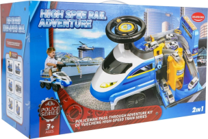 Jeździk z parkingiem 2w1 Policja niebieska. Wydawca: Maksik. Multiszop.pl Opakowanie Jeździk z parkingiem 2w1 Policja niebieska