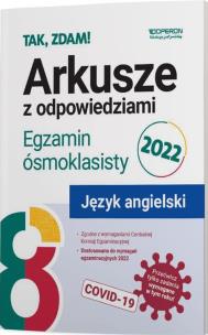 Okładka książki Język angielski Egzamin ósmoklasisty 2022 Arkusze