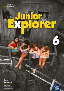 Język angielski Junior Explorer zeszyt ćwiczeń dla klasy 6 szkoły podstawowej EDYCJA 2025-2027. Autor: Wosińska Dorota, Marta Mrozik. Multiszop.pl Okładka książki Język angielski Junior Explorer zeszyt ćwiczeń dla klasy 6 szkoły podstawowej EDYCJA 2025-2027