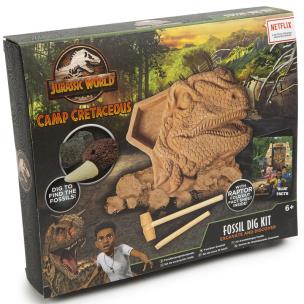 Jurassic World Camp Zestaw do kopania skamieniałości. Wydawca: BRANDED.ŚLIWIŃSKI. Multiszop.pl Opakowanie Jurassic World Camp Zestaw do kopania skamieniałości
