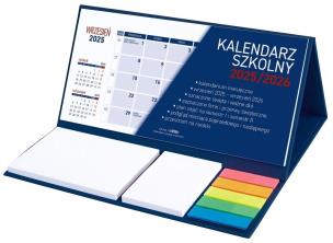 Opakowanie Kalendarz 2025/26 szkolny z notesem granat