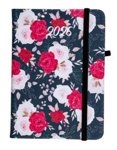 Opakowanie Kalendarz 2025 A6 tyg. Flamenco czerwone kwiaty