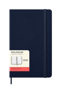 Kalendarz 2026 12M Moleskine L dzienny Sapphire Blue 13x21cm. Wydawca: Moleskine. Multiszop.pl Opakowanie Kalendarz 2026 12M Moleskine L dzienny Sapphire Blue 13x21cm