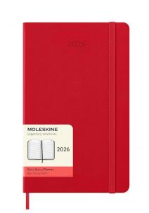 Opakowanie Kalendarz 2026 12M Moleskine L dzienny Scarlet Red 13x21cm