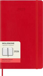 Opakowanie Kalendarz 2026 12M Moleskine L miękka oprawa dzienny Scarlet Red 13x21cm