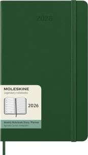 Opakowanie Kalendarz 2026 12M Moleskine L tygodniowy twarda oprawa Myrtle green  13x21cm
