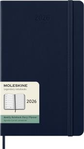 Opakowanie Kalendarz 2026 12M Moleskine L tygodniowy twarda oprawa Sapphire Blue 13x21cm