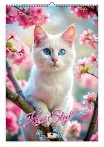 Opakowanie Kalendarz 2026 A3 ścienny jednostronny koci styl