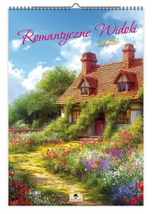 Opakowanie Kalendarz 2026 A3 ścienny romantyczne widoki
