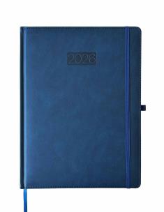 Opakowanie Kalendarz 2026 A4 LUX tygodniowy V2 granatowy K-A4T L