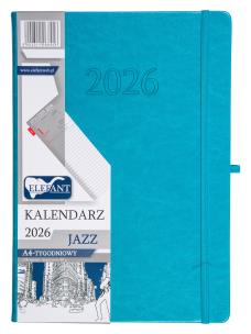 Opakowanie Kalendarz 2026 A4 tygodniowy Jazz turkusowy