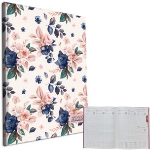 Opakowanie Kalendarz 2026 A4 tygodniowy niebieskie Róże