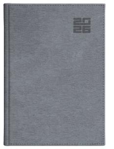 Opakowanie Kalendarz 2026 A4 tygodniowy z notesem Aluminium Standard SREBRNY