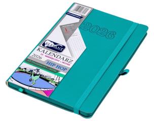 Opakowanie Kalendarz 2026 A5 12M + notes Hip hop turkusowy
