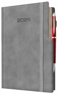 Kalendarz 2026 A5 dzienny biznes planer pastelowy. Wydawca: Evena. Multiszop.pl Opakowanie Kalendarz 2026 A5 dzienny biznes planer pastelowy