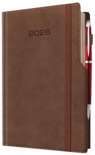 Kalendarz 2026 A5 dzienny biznes planer pastelowy. Wydawca: Evena. Multiszop.pl Opakowanie Kalendarz 2026 A5 dzienny biznes planer pastelowy