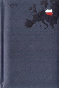 Kalendarz 2026 A5 dzienny granatowy. Wydawca: Evena. Multiszop.pl Opakowanie Kalendarz 2026 A5 dzienny granatowy