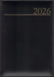 Kalendarz 2026 A5 dzienny Madrid czarny. Wydawca: Edycja Świętego Pawła. Multiszop.pl Opakowanie Kalendarz 2026 A5 dzienny Madrid czarny