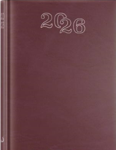 Kalendarz 2026 A5 dzienny standard bordowy. Wydawca: Edycja Świętego Pawła. Multiszop.pl Opakowanie Kalendarz 2026 A5 dzienny standard bordowy