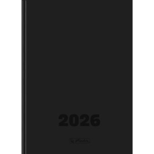 Kalendarz 2026 A5 dzienny Szefa DTP czarny HERLITZ. Wydawca: HERLITZ. Multiszop.pl Opakowanie Kalendarz 2026 A5 dzienny Szefa DTP czarny HERLITZ