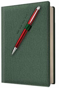 Kalendarz 2026 A5 dzienny z kieszonką i gumką. Wydawca: Evena. Multiszop.pl Opakowanie Kalendarz 2026 A5 dzienny z kieszonką i gumką