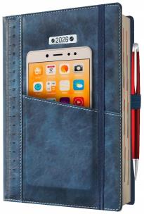 Kalendarz 2026 A5 książkowy dzienny z gumką. Wydawca: Evena. Multiszop.pl Opakowanie Kalendarz 2026 A5 książkowy dzienny z gumką