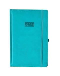 Opakowanie Kalendarz 2026 A5 LUX dzienny turkusowy V7 K-A5D L