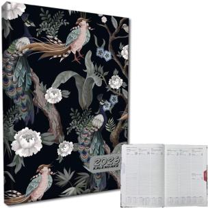 Opakowanie Kalendarz 2026 A5 tygodniowy rozkładówka Pawie