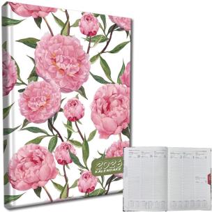 Opakowanie Kalendarz 2026 A5 tygodniowy rozkładówka Peonie