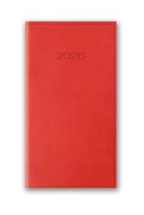 Opakowanie Kalendarz 2026 A6 tygodniowy kieszonkowy Vivella Czerwony