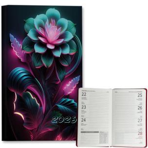 Opakowanie Kalendarz 2026 A6 tygodniowy Neonowe Kwiaty